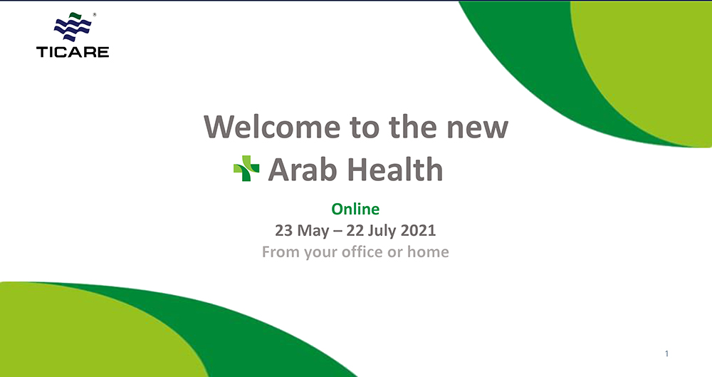 Welcome to NEW ARAB HEALTH 2021 Online from Home, Office and Outdoor